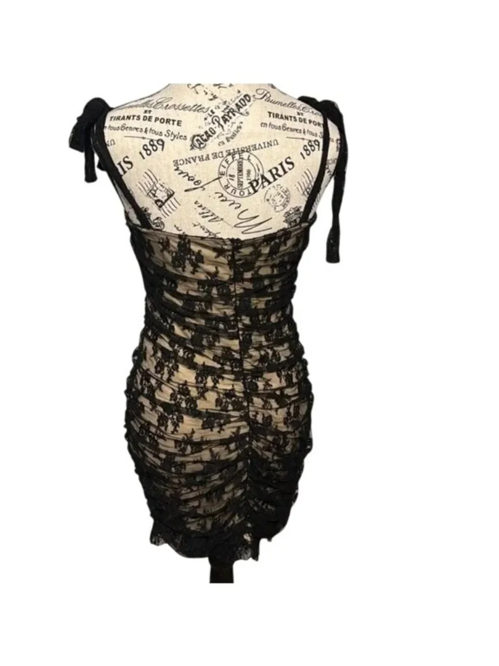 Lulus Be Mini Black Floral Lace Cinched Mini Dress - Picture 7 of 10